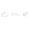 Falmec hood Zeus Pro 120 technical drawing — dimensions in mm