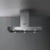Falmec hood Line Pro Island 120 Inox with Professional Baffle Filters and 6 LED spots
