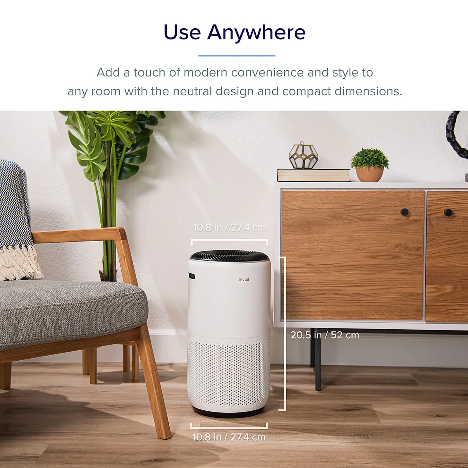 Levoit air purifier Core 400S compact tower for any room in the home