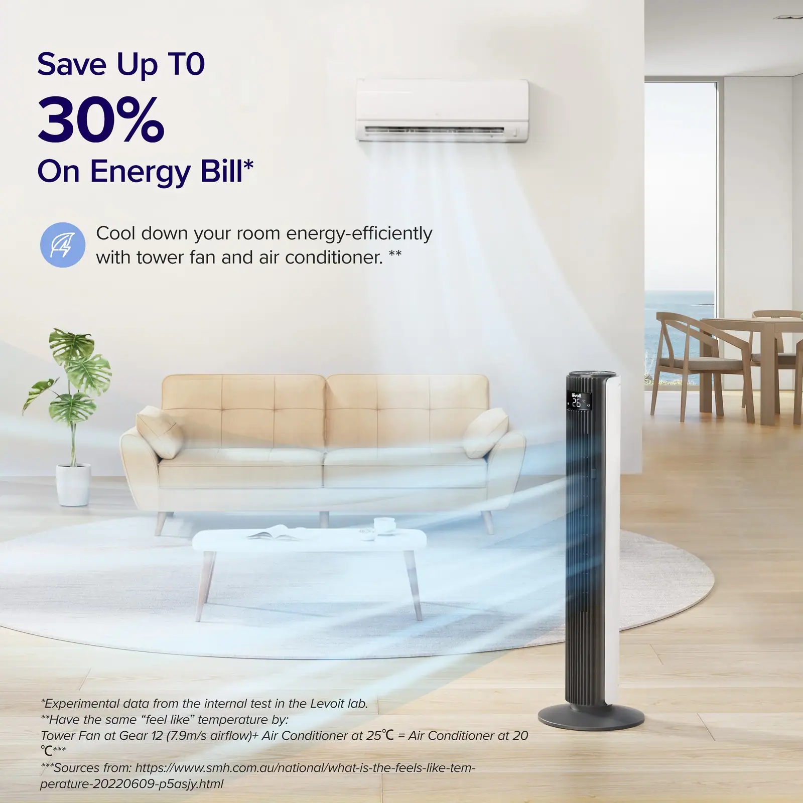 Levoit tower fan Lebanon