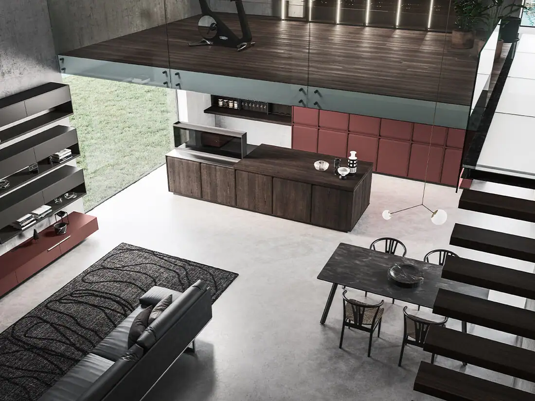 Ak_07 kitchen with frame profile doors