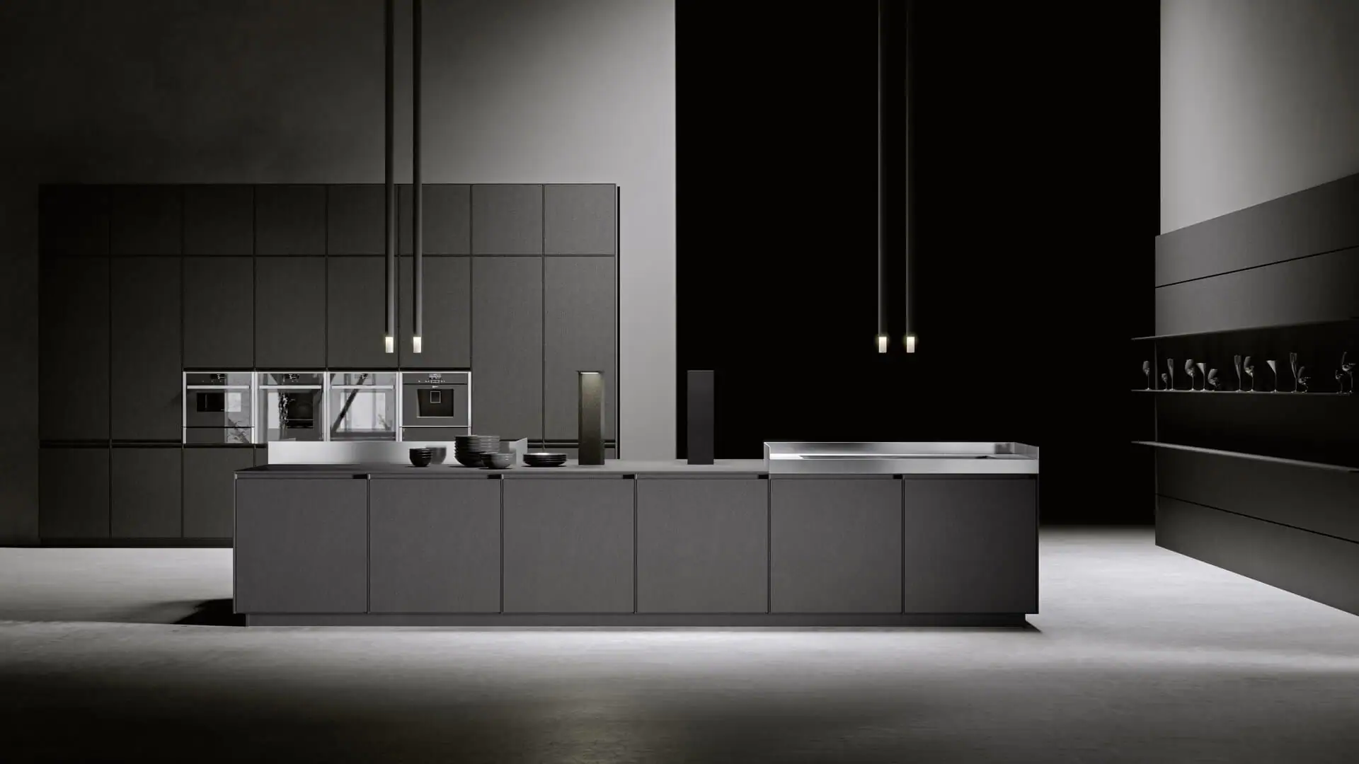 AkB_08 kitchen with professional worktop at home