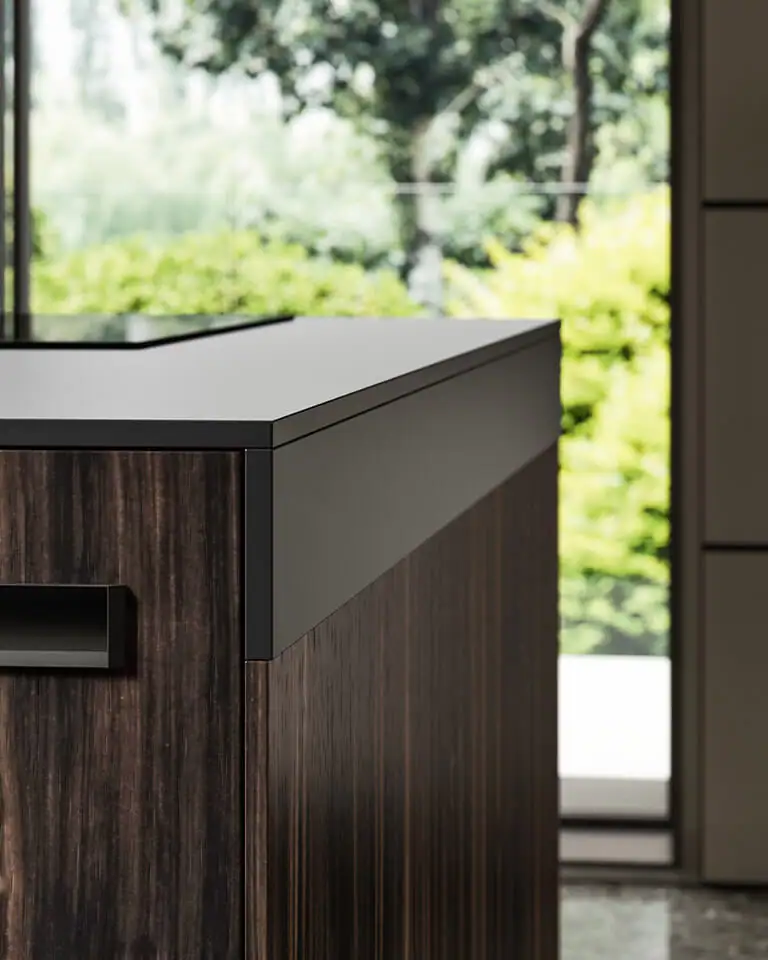 Wood essence finish detail