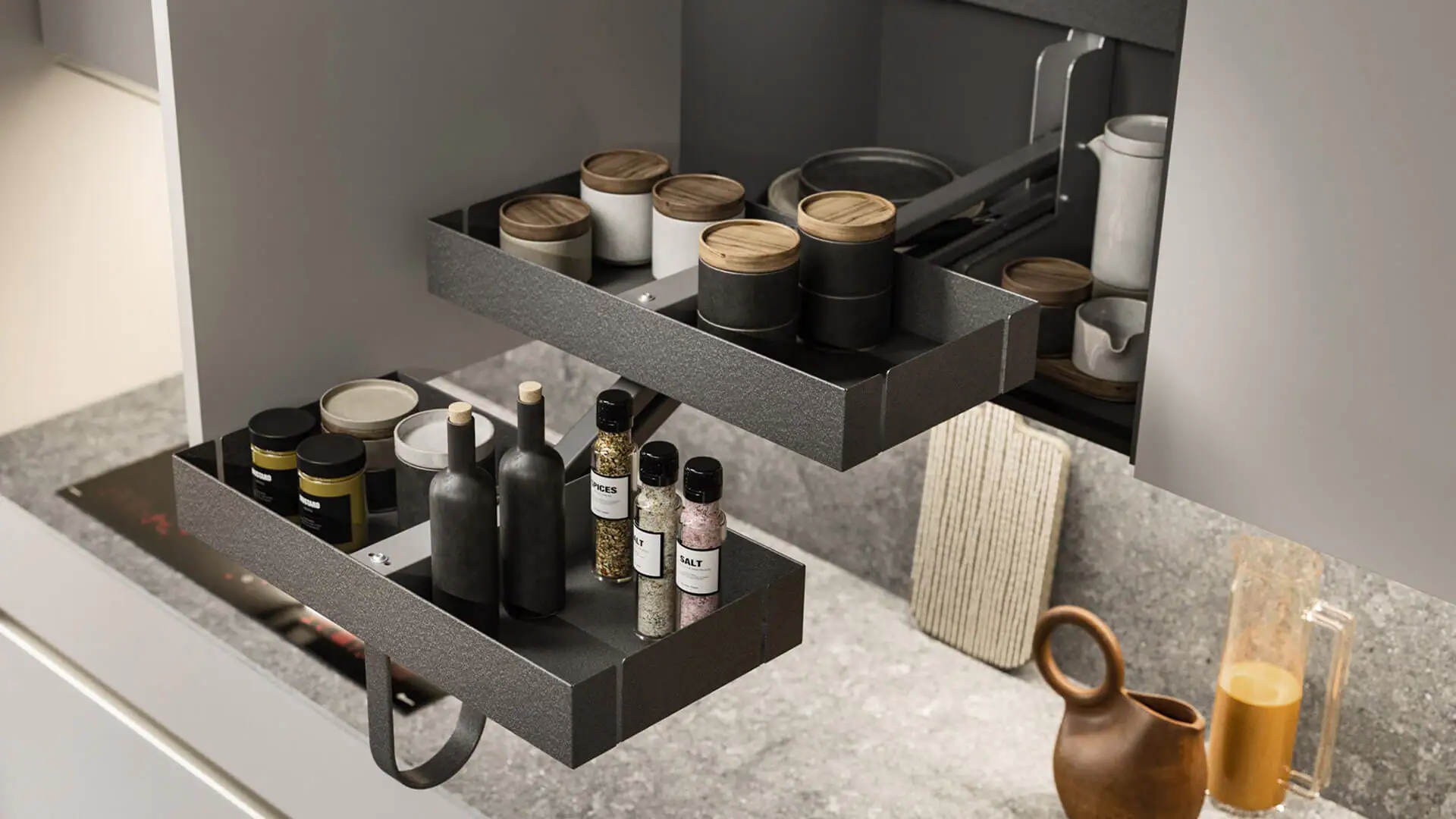 Up_Down pull-out wall unit system
