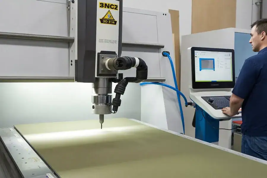 CNC machinery in the Framework workshop