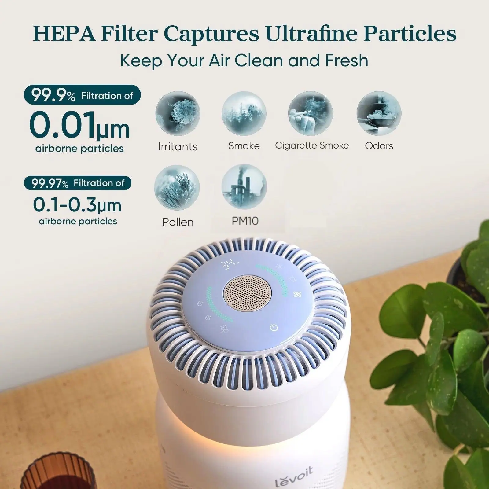 3-stage HEPA filtration