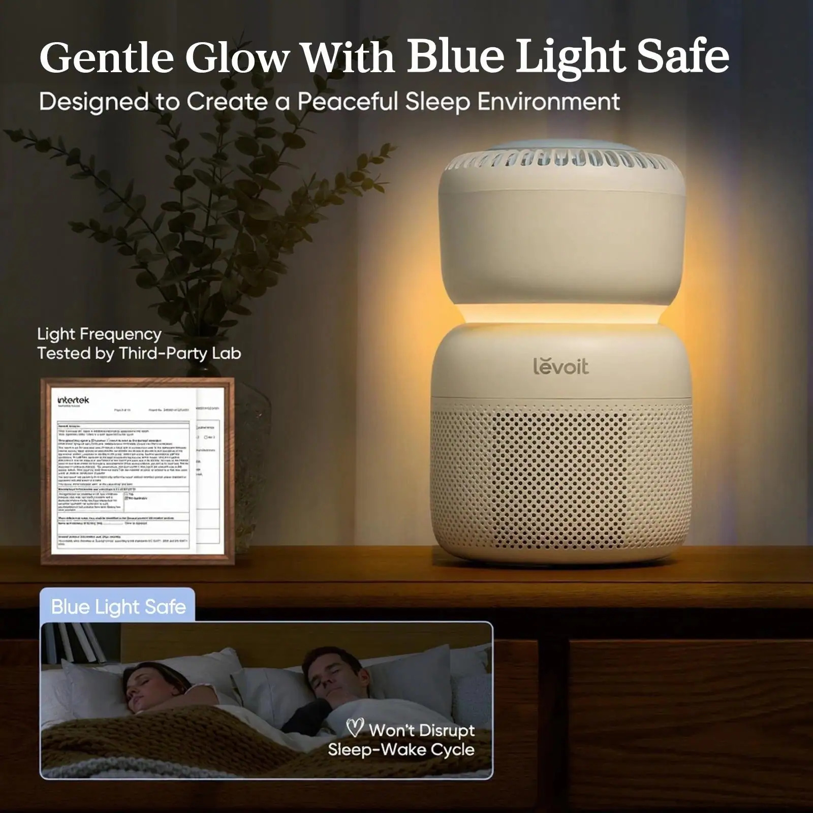 Blue-light-safe night light