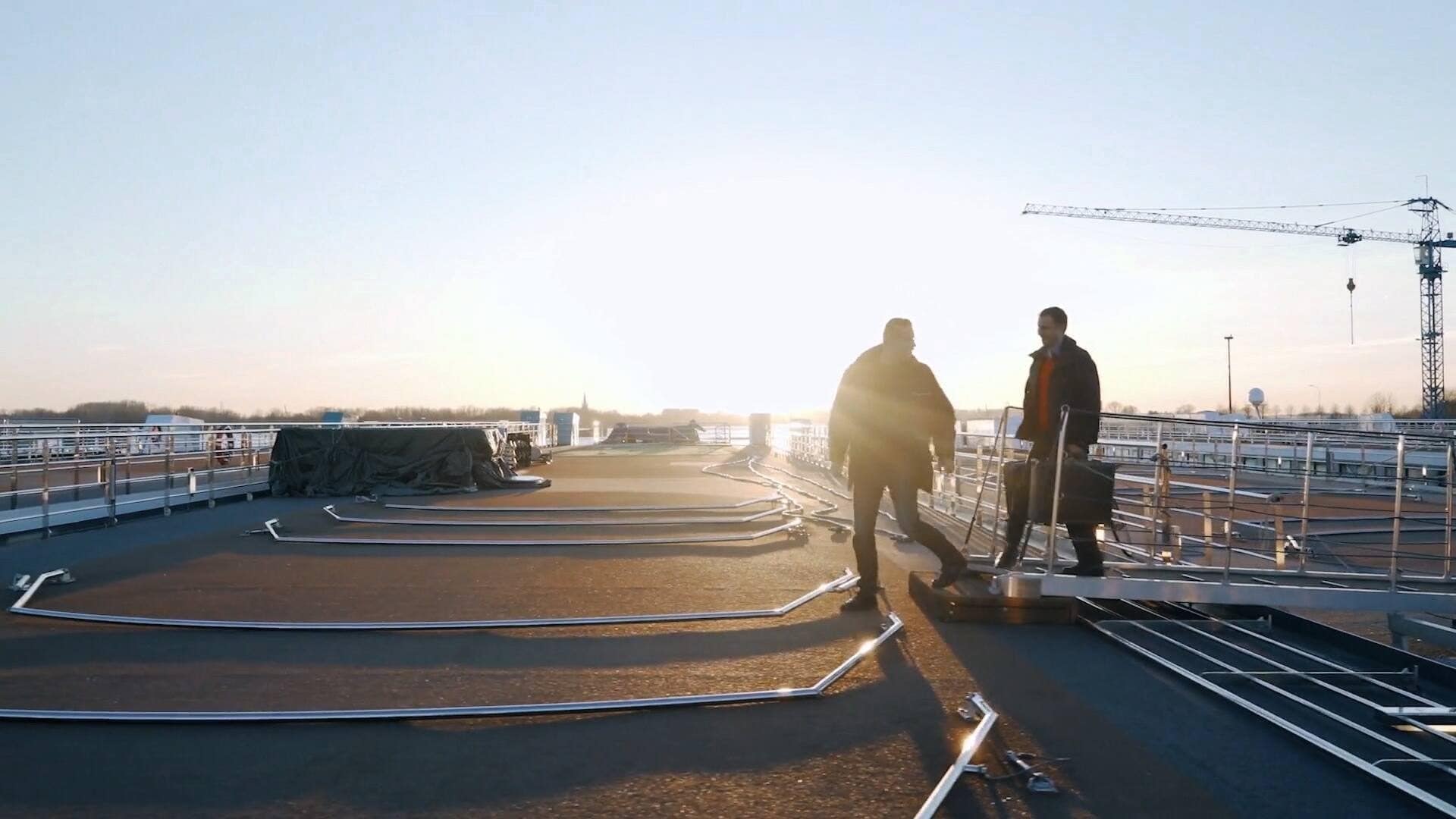 Miele Marine service technicians boarding a vessel