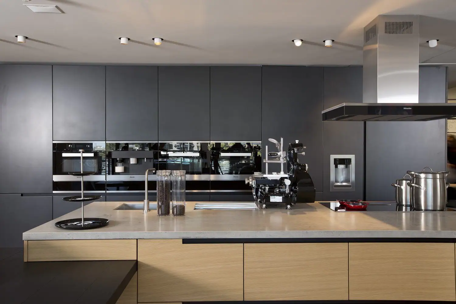 Kitchen display in the Wakim Group showroom