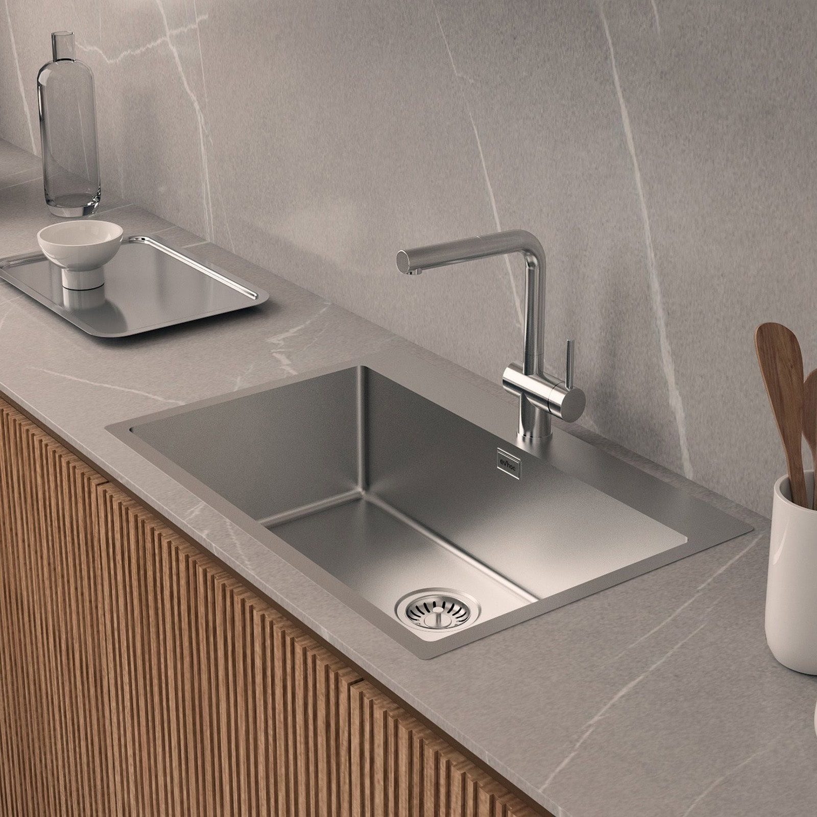 Evhoc Helion Kitchen Faucet Inox