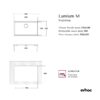 Evhoc Lumium M Inset Sink Drawing