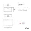 Evhoc Unicum L Inset Sink Drawing