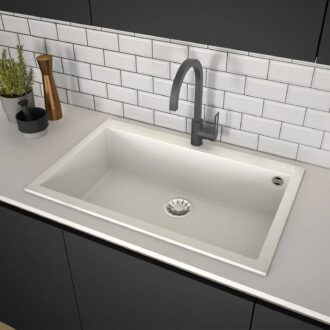 Evhoc Unicum L Inset Sink White