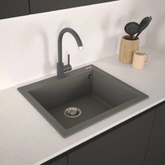 Evhoc Unicum S Inset Sink Concrete Grey