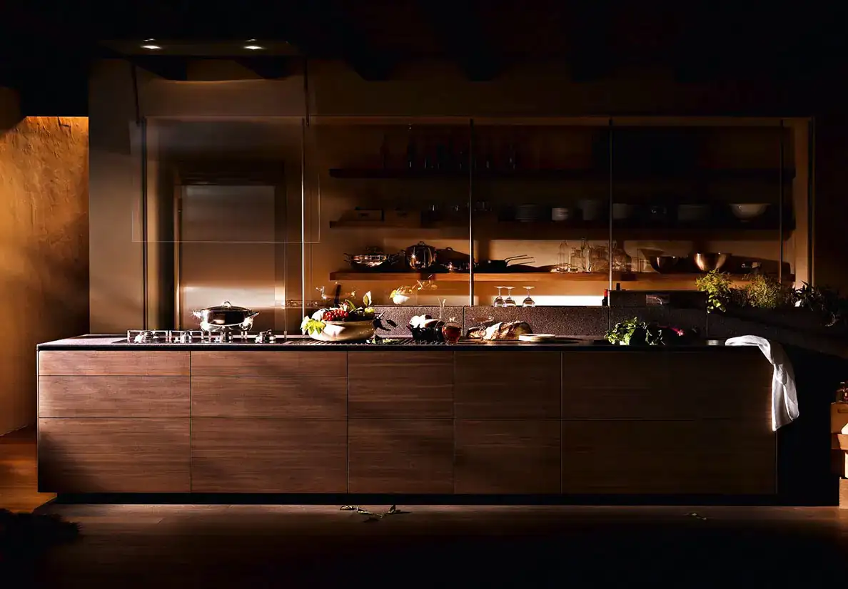 Artematica kitchen in walnut