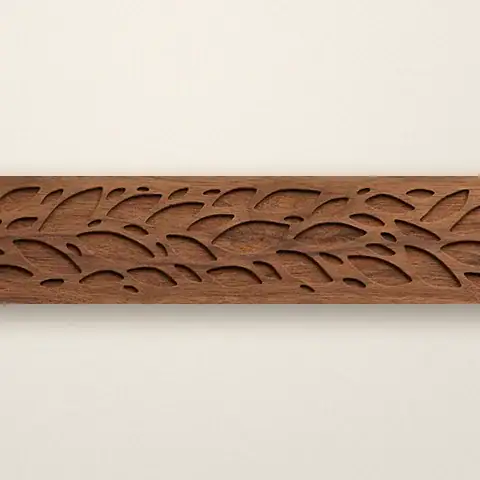 Genius Loci drawer front, Carved leaves