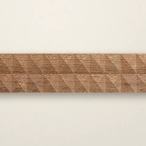 Genius Loci drawer front, Carved pyramids