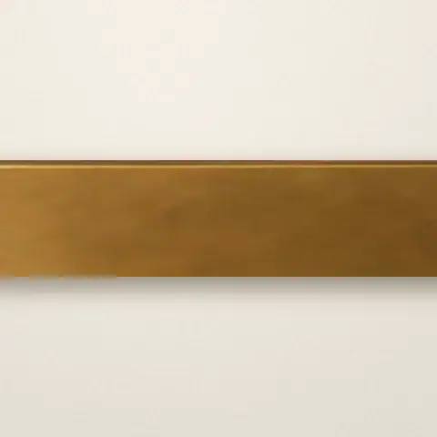Genius Loci drawer front, Distressed brass