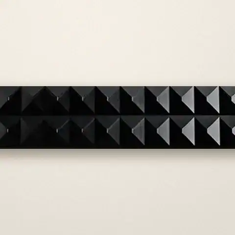 Genius Loci drawer front, Glass pyramids