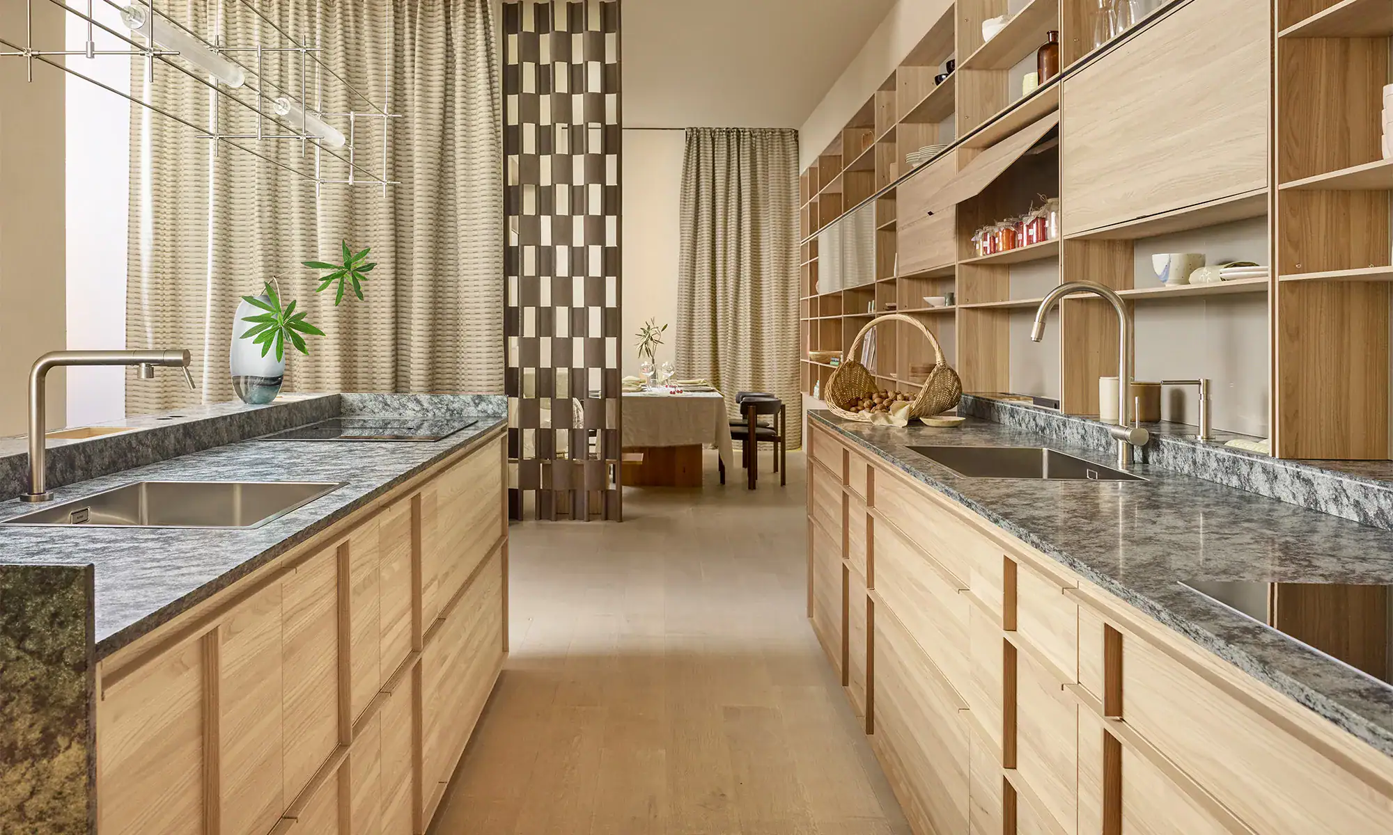 Archigraphica kitchen in Elm, Valcucine Brera showroom, Milan Design Week 2026