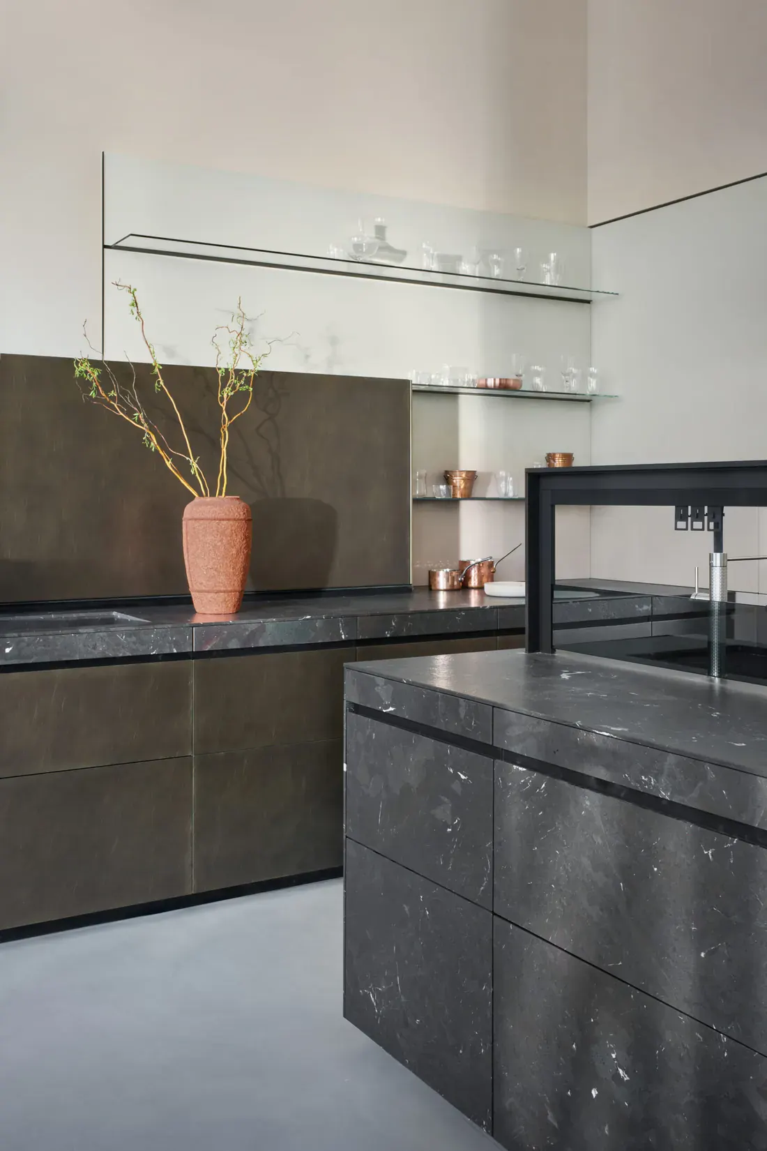 Genius Loci kitchen in natural stone, Milan Design Week 2026