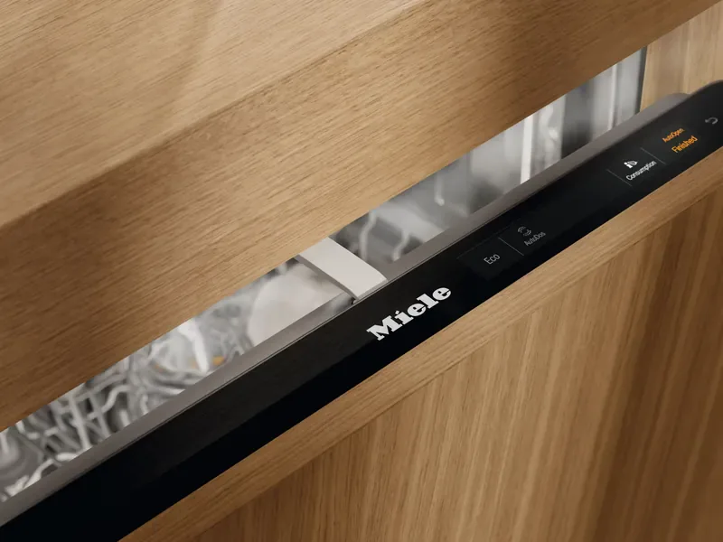 Miele fully integrated dishwasher with AutoOpen drying